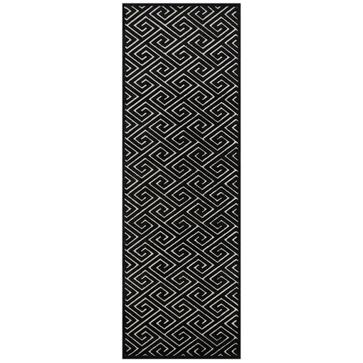 Luxor Black & Gold Art Deco Luxury Runner Rug, Rugs, Ozark Home 