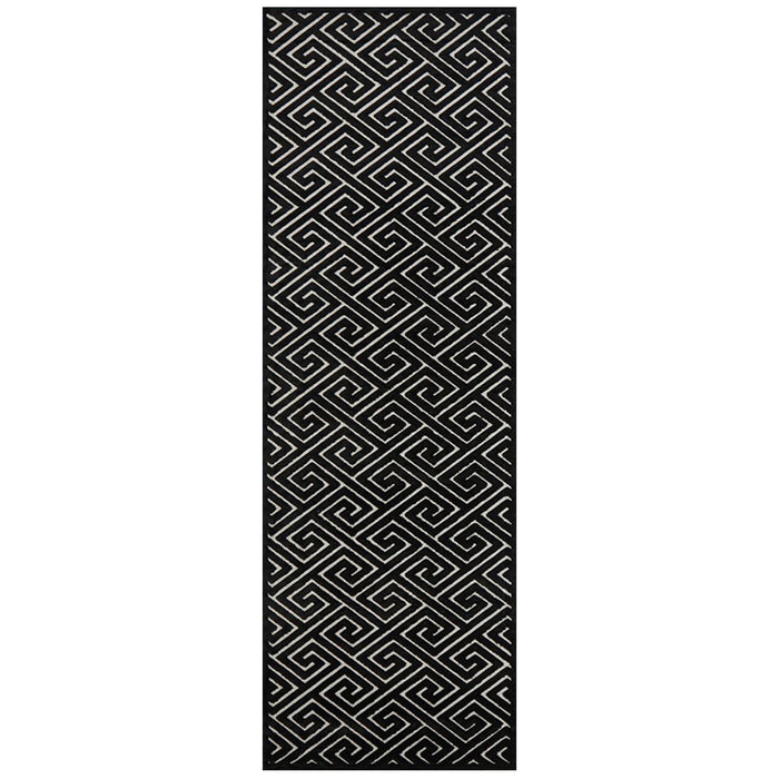 Luxor Black & Gold Art Deco Luxury Runner Rug, Rugs, Ozark Home 