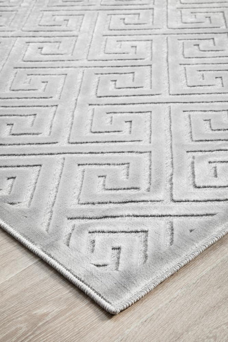 Luxor Silver Art Deco Luxury Rug, Rugs, Ozark Home 