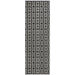 Luxor Black & Gold Art Deco Square Luxury Runner Rug, Rugs, Ozark Home 