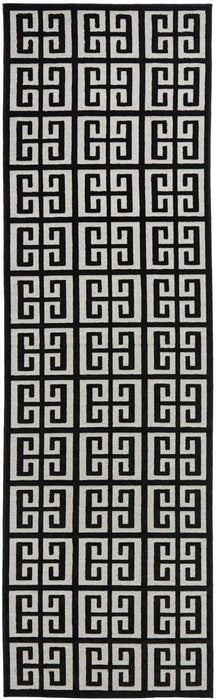 Luxor Black & Gold Art Deco Square Luxury Rug, Rugs, Ozark Home 