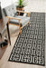 Luxor Black & Gold Art Deco Square Luxury Runner Rug, Rugs, Ozark Home 