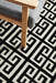 Luxor Black & Gold Art Deco Square Luxury Runner Rug, Rugs, Ozark Home 