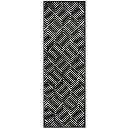 Luxor Black & Gold Art Deco Pattern Luxury Runner Rug, Rugs, Ozark Home 