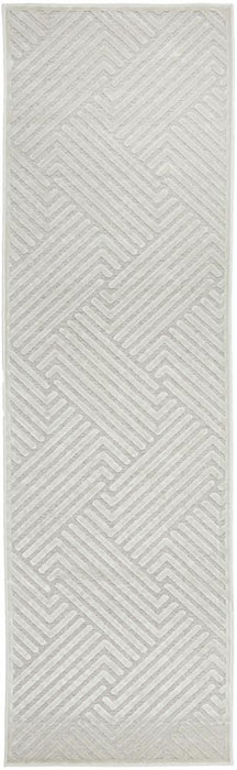 Luxor Natural & White Art Deco Pattern Luxury Rug, Rugs, Ozark Home 