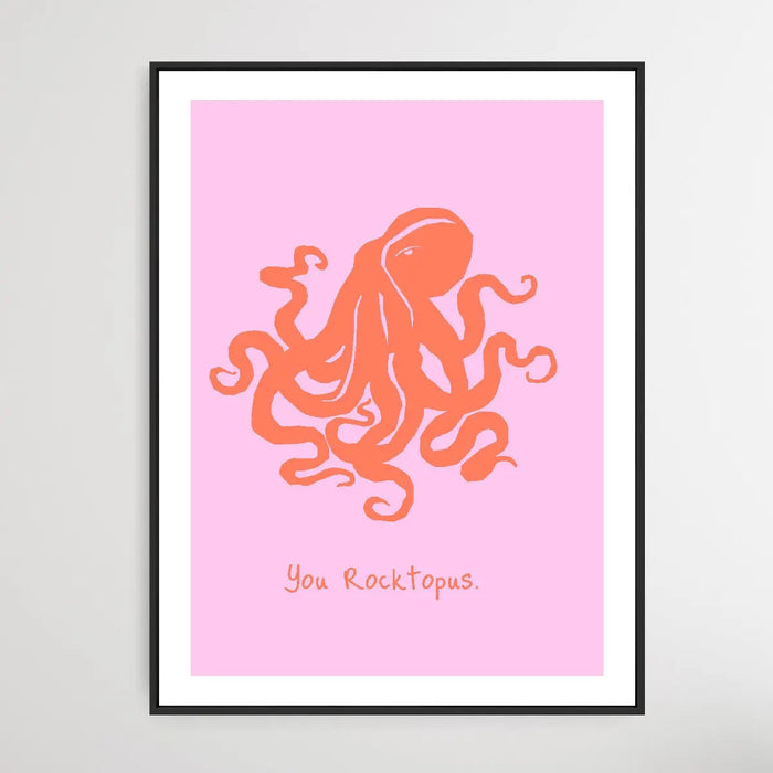 You Rocktopus - Minimalist Octopus Classic Art Print