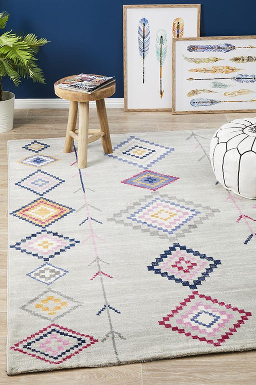 Zile Silver Bohemian Inspired Vintage Rug, Rugs, Ozark Home 