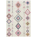 Zile White Bohemian Inspired Vintage Rug, Rugs, Ozark Home 