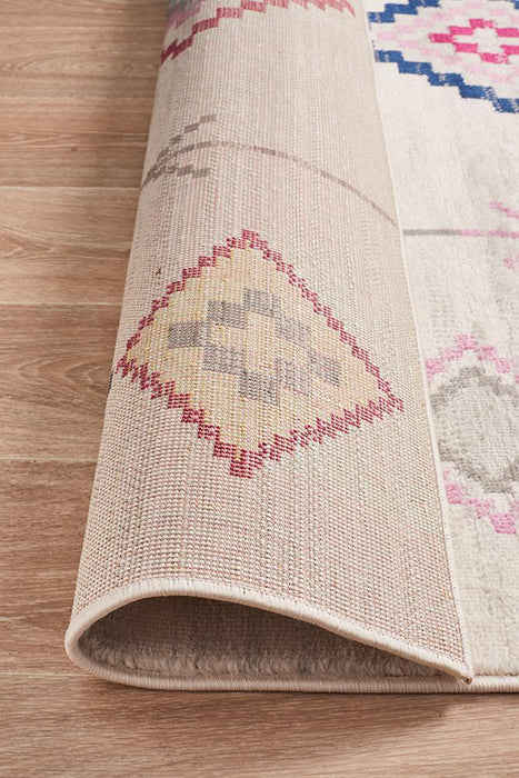 Zile White Bohemian Inspired Vintage Rug, Rugs, Ozark Home 