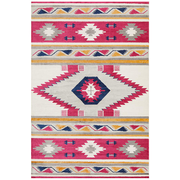 Zile Crimson Aztec Inspired Vintage Rug, Rugs, Ozark Home 