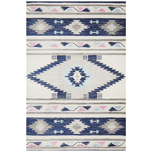 Zile Navy Aztec Inspired Vintage Rug, Rugs, Ozark Home 