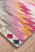 Zile Pink Static Diamond Vintage Rug, Rugs, Ozark Home 