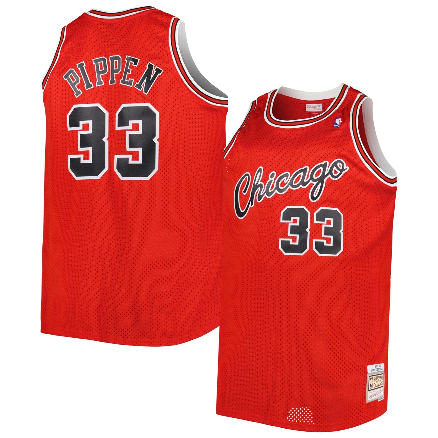 Scottie Pippen Chicago Bulls Mitchell & Ness Big & Tall Hardwood Classics 2003/04 Swingman Jersey - Red