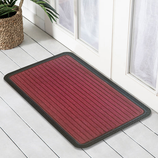 Red Stripes Polyprop Doormat, 40x70cm, Doormats, Ozark Home 