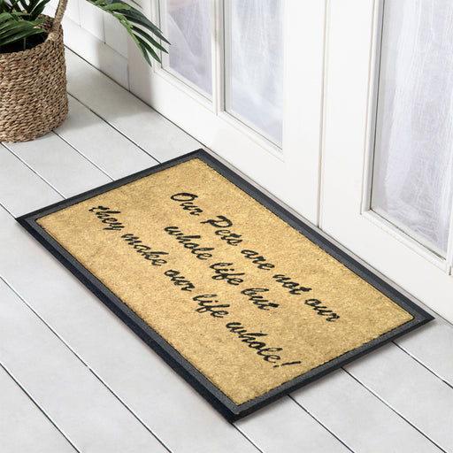 Our Pets Doormat, 40x70cm, Doormats, Ozark Home 