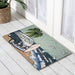 Convey Van Blue PVC Backed Doormat, 45x75cm - Ozark Home