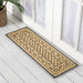 Crosses Pattern Wide Rubber & Coir Doormat, 45x120cm - Ozark Home