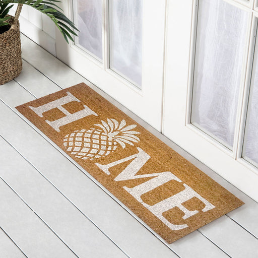 Pineapple Home, Wide PVC Backed Doormat, 45x110cm - Ozark Home