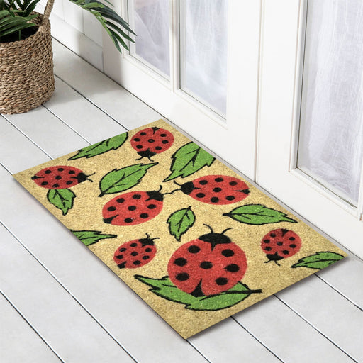 Ladybug PVC Backed Doormat, 45x75cm - Ozark Home