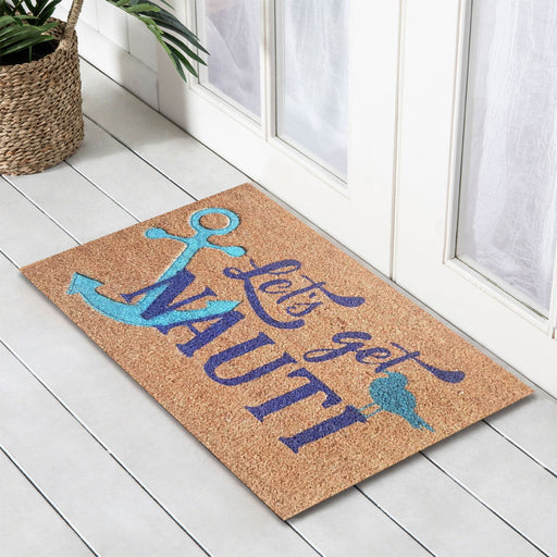 Let's Get Nauti PVC Backed Doormat, 45x75cm - Ozark Home