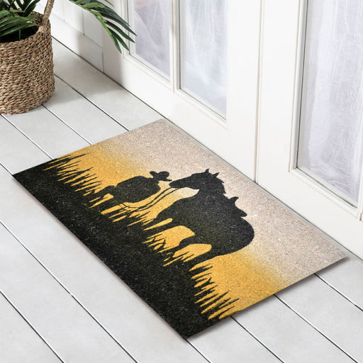 Horse Rest PVC Backed Doormat, 45x75cm - Ozark Home