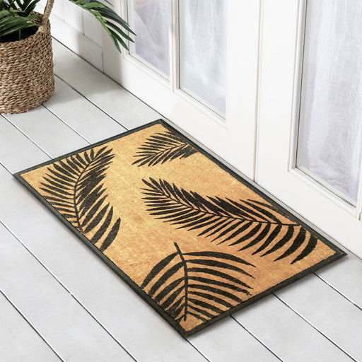 Leaves PVC Backed Doormat, 50x80cm - Ozark Home