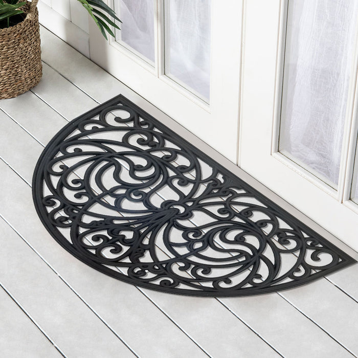 Pattern Protractor Rubber Doormat, 45x75cm - Ozark Home