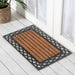 Lines Rubber & Coir Doormat, 45x75cm - Ozark Home