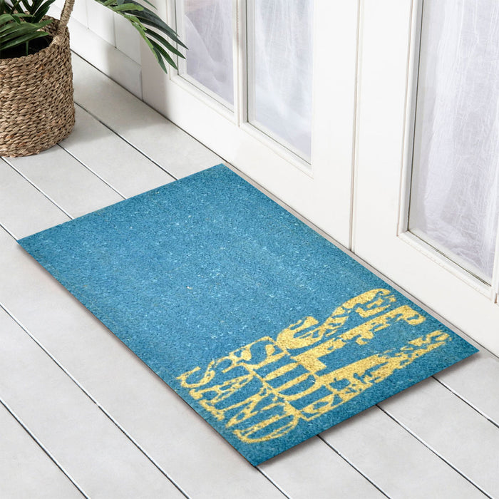 Sea Side Sand PVC Backed Doormat, 45x75cm - Ozark Home