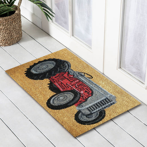 Tractor, PVC Backed Doormat, 45x75cm - Ozark Home