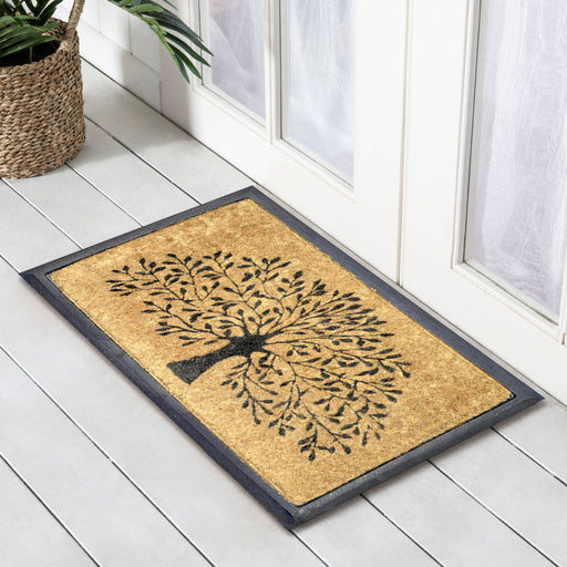 Tree of Life, Bevelled Coir Doormat, 75x120cm - Ozark Home