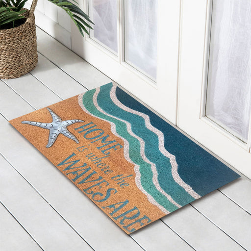 Starfish PVC Backed Doormat, 45x75cm - Ozark Home