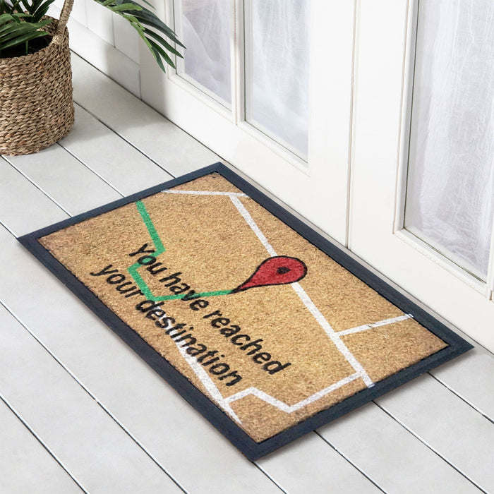 You Have Arrived, Bevelled Coir Doormat, 40x70cm - Ozark Home