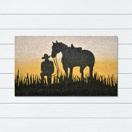 Horse Rest PVC Backed Doormat, 45x75cm - Ozark Home