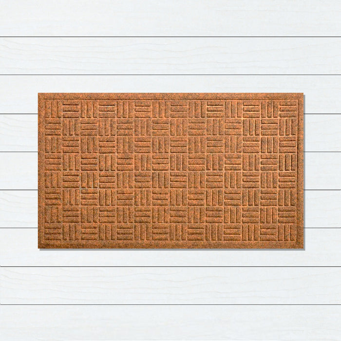 Felt Brown Polyprop Doormat, 45x75cm, Doormats, Ozark Home 