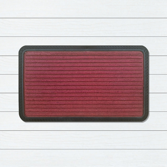 Red Stripes Polyprop Doormat, 40x70cm, Doormats, Ozark Home 