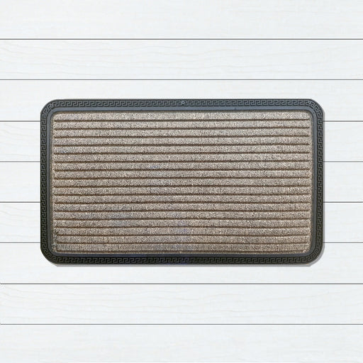 Brown Stripes Polyprop Doormat, 40x70cm, Doormats, Ozark Home 