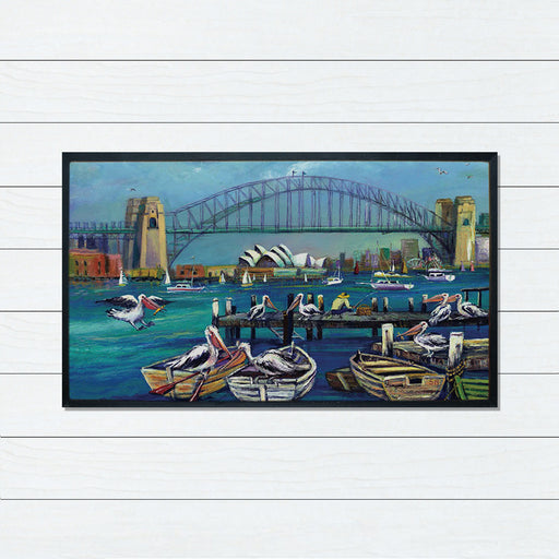 Sydney Harbour Digital Print Doormat, 40x70cm, Doormats, Ozark Home 