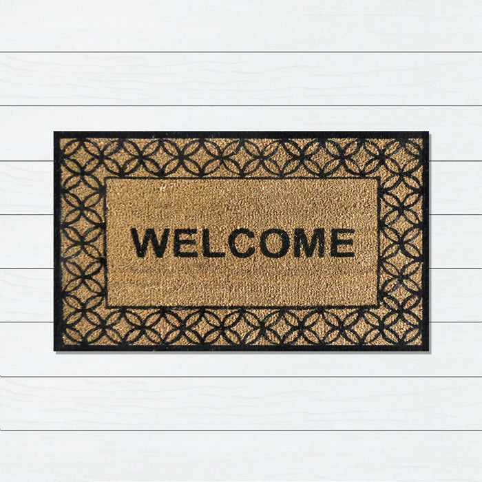 Welcome PVC Back Doormat, 45X70cm, Doormats, Ozark Home 