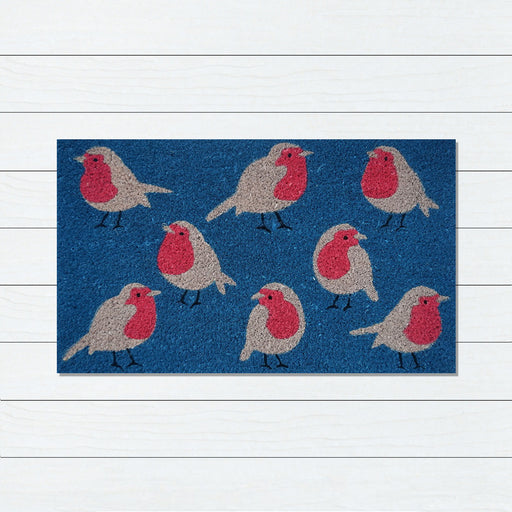 Birds PVC Backed Coir Doormat, 40x60cm, Doormats, Ozark Home 