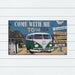 Come With Me PVC Backed Doormat, 45x75cm - Ozark Home