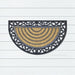 Protractor Rubber & Coir Doormat, 45x75cm - Ozark Home