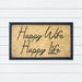 Happy Wife, Happy Life, Bevelled Coir Doormat, 40x70cm - Ozark Home