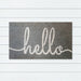 Home Writing White PVC Backed Doormat, 50x80cm - Ozark Home