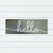 Hello, Wide PVC Backed Doormat, 45x110cm - Ozark Home