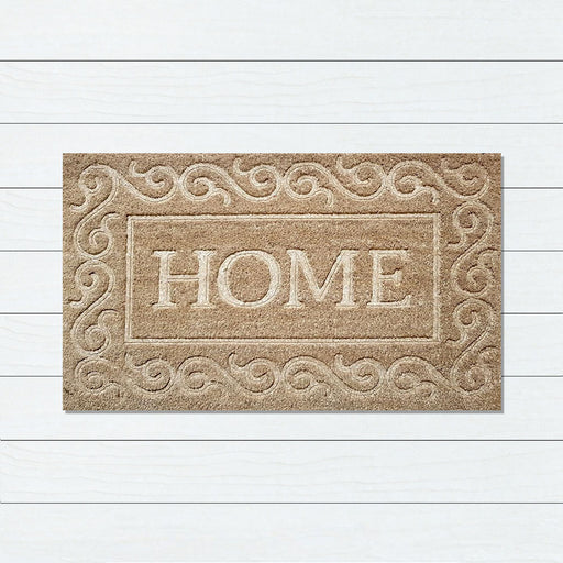 Home Border Embossed Backed Doormat, 45x75cm - Ozark Home