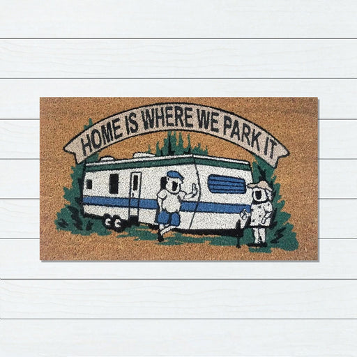 Home Is Where We Park It PVC Backed Doormat, 45x75cm - Ozark Home