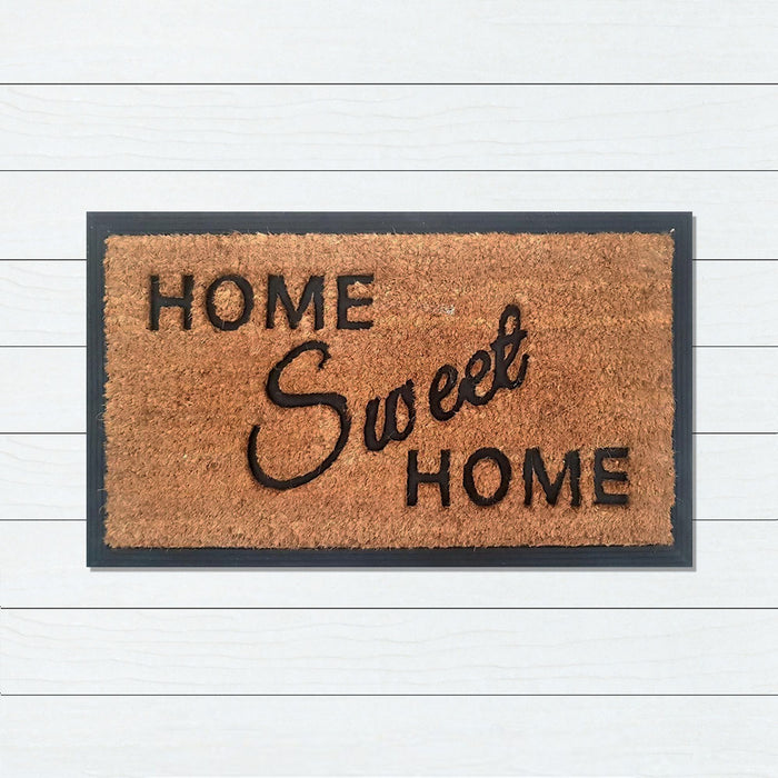 Home Sweet Home Rubber & Coir Doormat, 40x70cm - Ozark Home