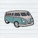 Kombi Van Green, PVC Backed Doormat, 45x75cm - Ozark Home