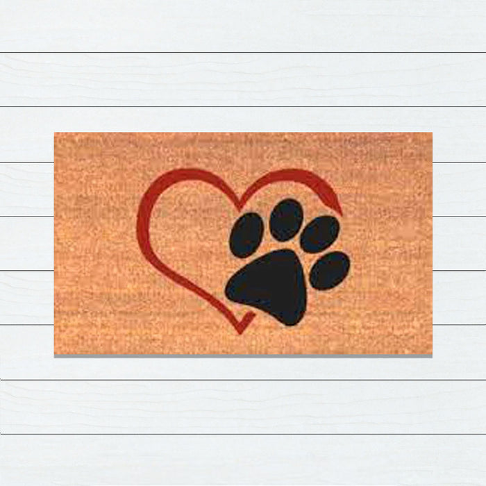 Love Paws PVC Backed Doormat, 50x80cm - Ozark Home